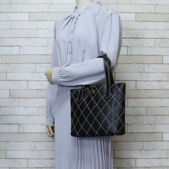 Chanel Matelasse Wild Cocomark Stitch Black Bag - Picture 1 of 7